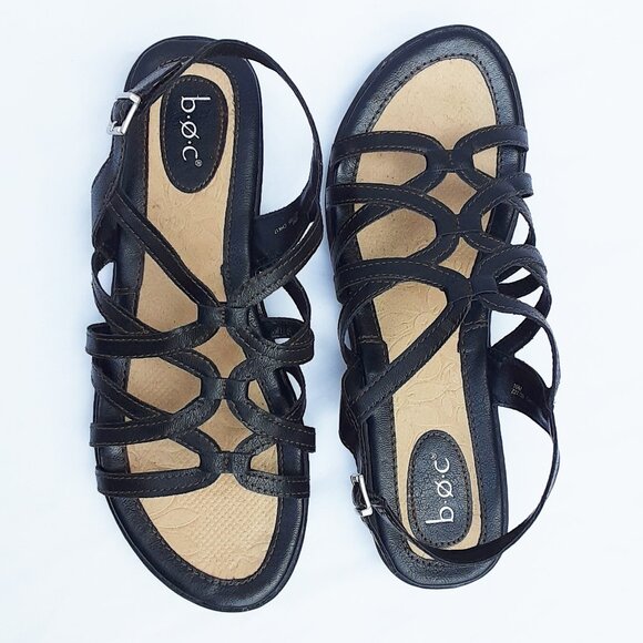 B.O.C. Born Black Walking Sandals Size 10M - Picture 3 of 7